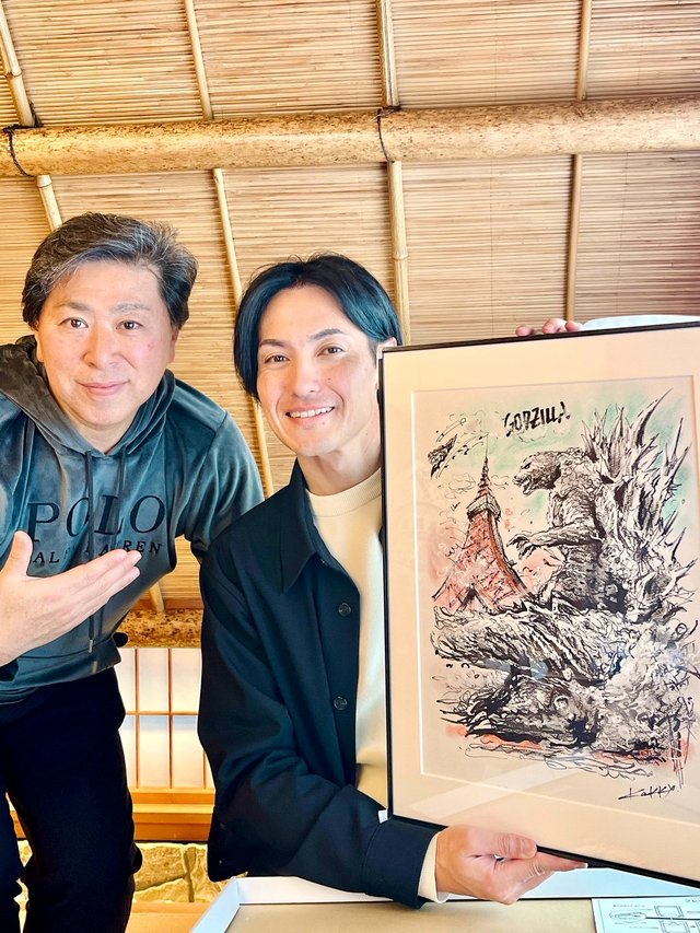 似顔絵アーティスト・柿本賢治さんと